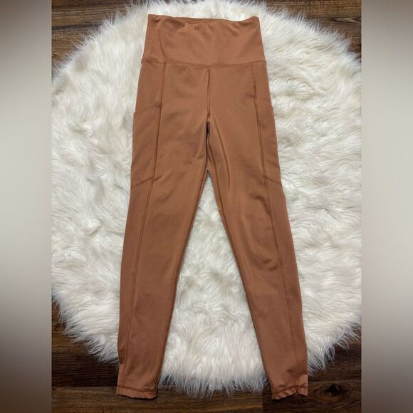 American Eagle The Everything Pocket Leggings in Burnt Orange size Small - Picture 4 of 10